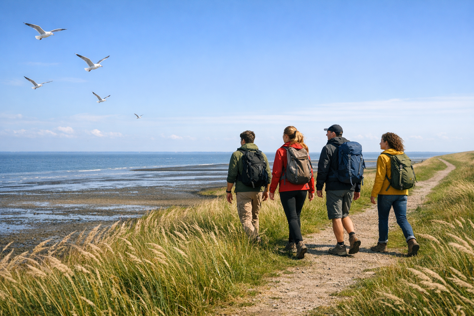 Rhodesian Ridgeback an der Nordsee